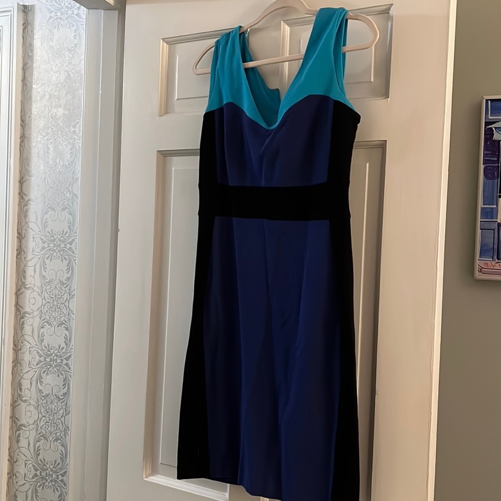 Ann Taylor color block dress